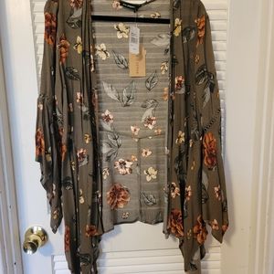 Blu pepper sheer cardigan/wrap, size L